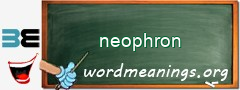 WordMeaning blackboard for neophron